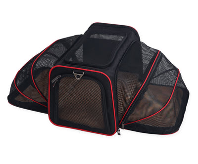 Luxurious Expandable Car Travel Dog Carrier (Airline Approved)