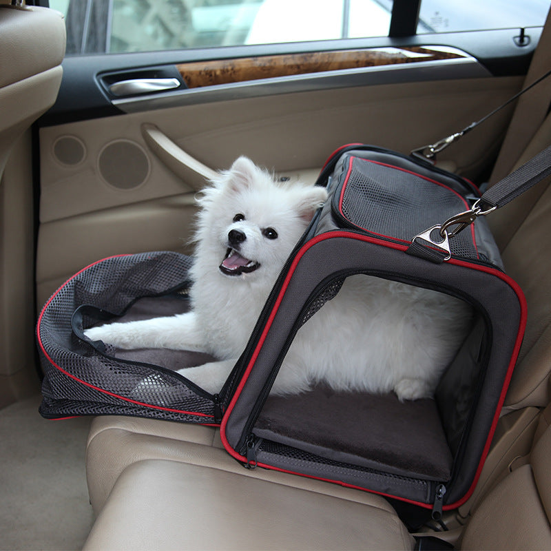 Luxurious Expandable Car Travel Dog Carrier (Airline Approved