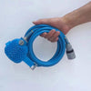 Wearable Combination Sprayer and Scrubber for Dog Bath